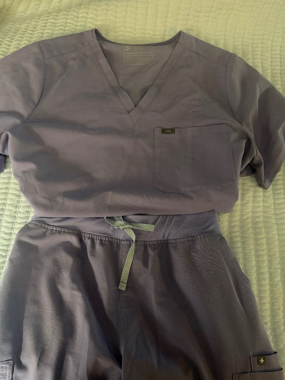 Figs Lavender Dew Top XXL/ Pants XLP
